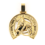 Horseshoe 18k Gold Yellow Pendent