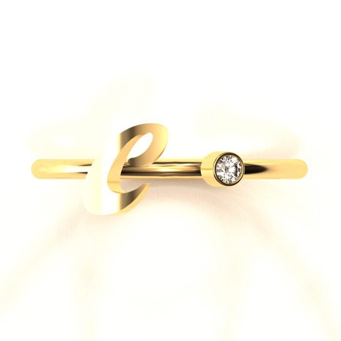 Letter C ring - Image 2