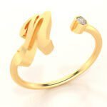 Letter N ring