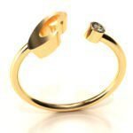 Letter C ring