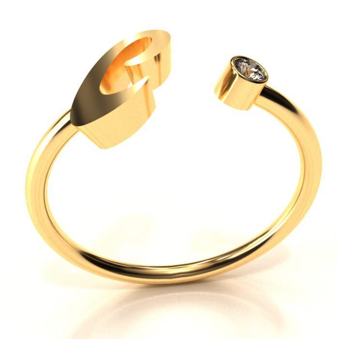 Letter C ring - Image 1