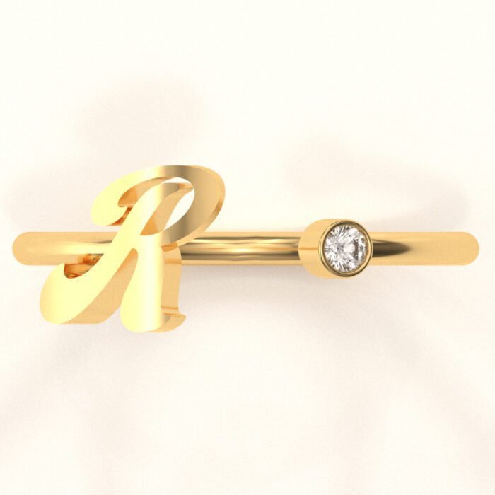 Letter R ring - Image 2