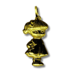 Doll Charm Pendant – 18k Yellow Gold - Image 3