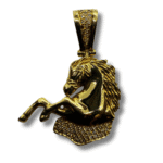 Diamond Horse Pendant – 18K Yellow Gold, 0.25 TWD