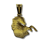 Diamond Horse Pendant – 18K Yellow Gold, 0.25 TWD - Image 2